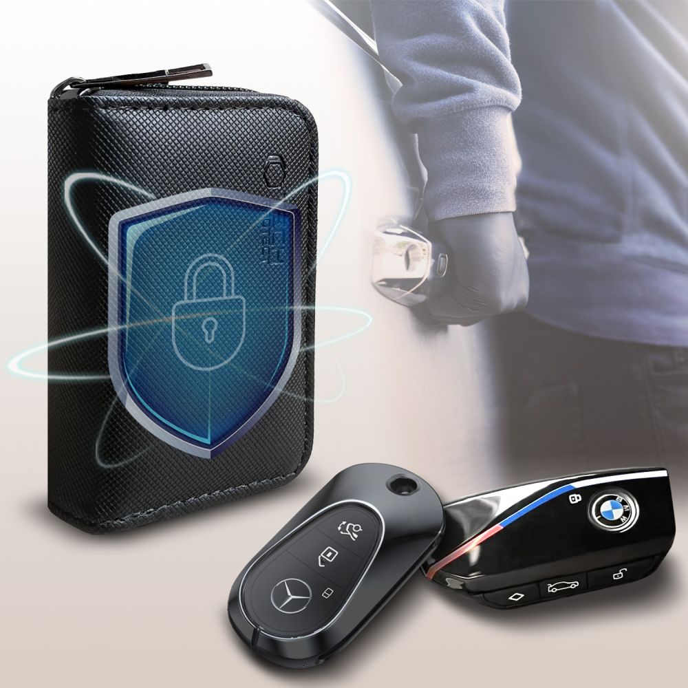 FARADAYA TECH-PROTECT KLR300 COPERTINA KEYLESS RFID BLOCCO SEGNALE NERA