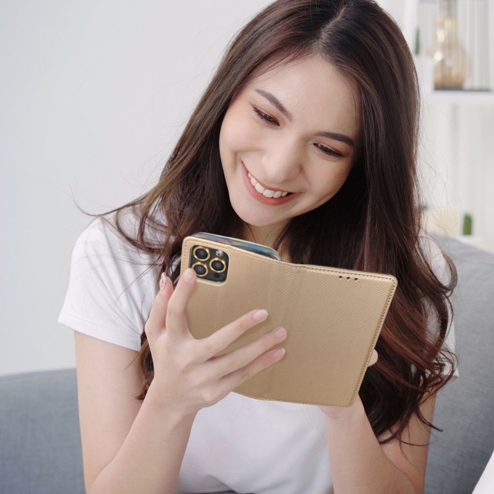 COPERTINA PER LIBRO PER OPPO A60 HEYCASE MAGNETO WALLET ORO
