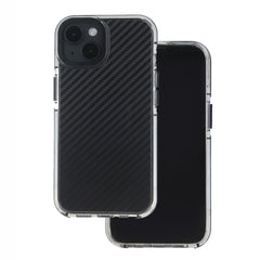 COPERTURA IN CARBONIO PER IPHONE 15 HEYCASE ACRILICO FIBRA NERA
