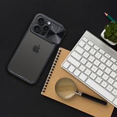 COPERTURA PER IPHONE 15 PRO HEYCASE CAMSHIELD NERA