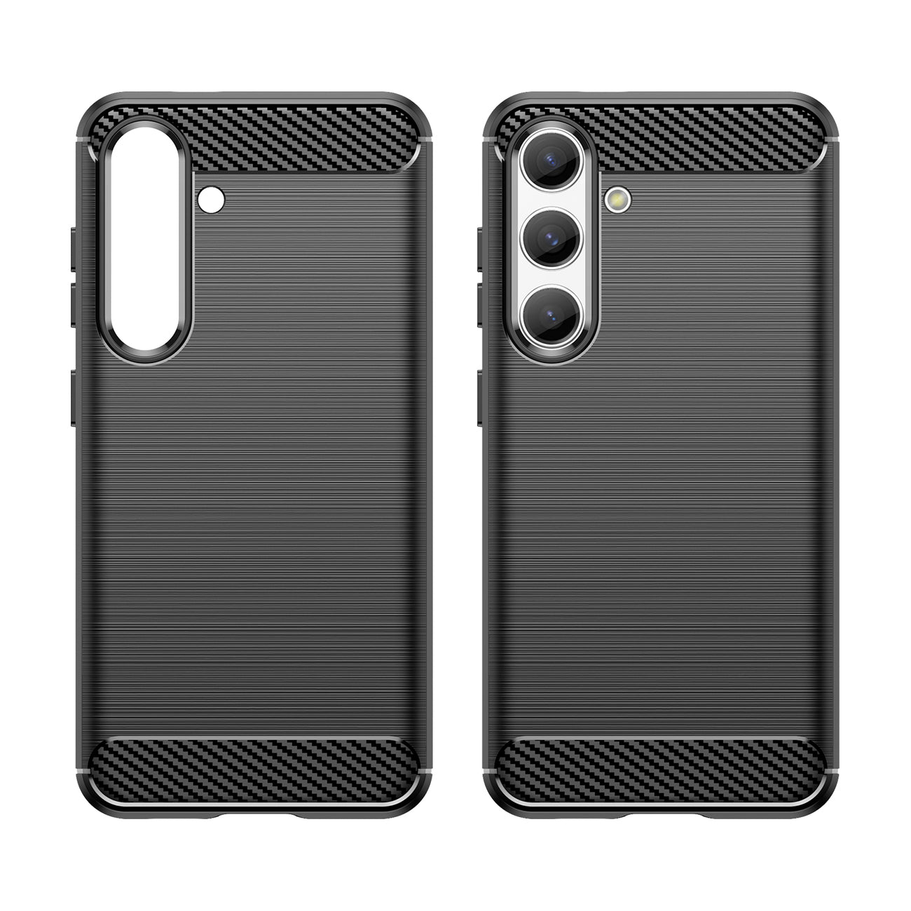 COPERTURA PER SAMSUNG GALAXY S24 HEYCASE CARBON ARMOR NERA