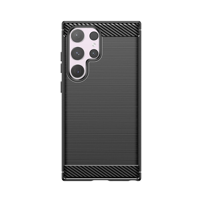 COPERTURA PER SAMSUNG GALAXY S24 ULTRA HEYCASE CARBON ARMOR NERA