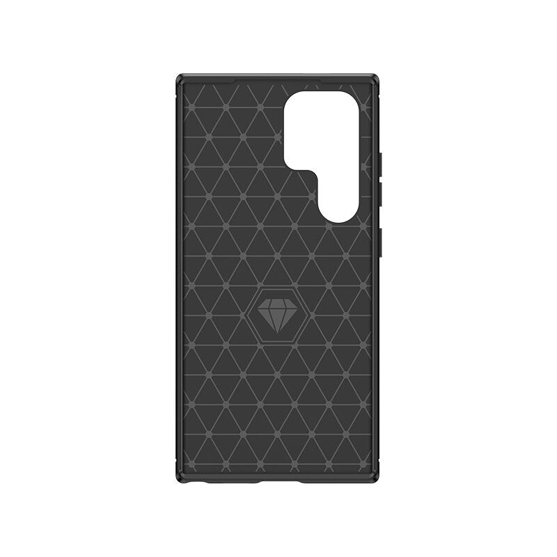 COPERTURA PER SAMSUNG GALAXY S24 ULTRA HEYCASE CARBON ARMOR NERA