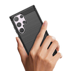 COPERTURA PER SAMSUNG GALAXY S24 ULTRA HEYCASE CARBON ARMOR NERA