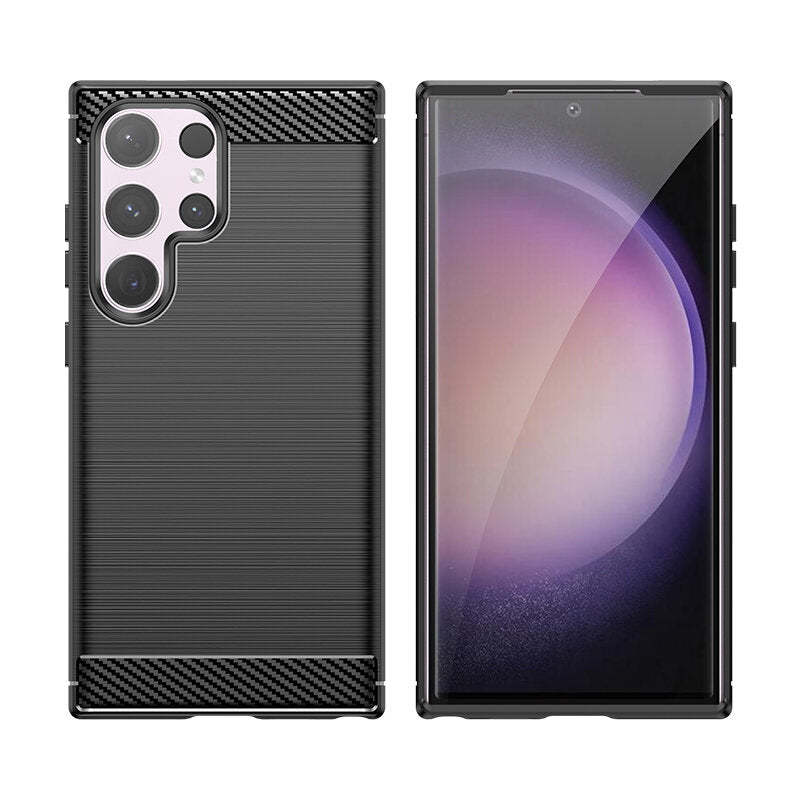 COPERTURA PER SAMSUNG GALAXY S24 ULTRA HEYCASE CARBON ARMOR NERA
