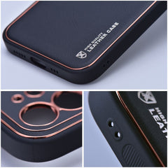 COPERTURA IN PELLE PER SAMSUNG GALAXY A25 5G HEYCASE NERA