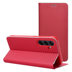 COPERTINA PER LIBRO PER XIAOMI REDMI 13C / POCO C65 HEYCASE LUNA WALLET ROSSO PURO