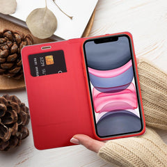 COPERTINA PER LIBRO PER XIAOMI REDMI 13C / POCO C65 HEYCASE LUNA WALLET ROSSO PURO