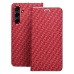 COPERTINA PER LIBRO PER SAMSUNG GALAXY A55 5G HEYCASE LUNA WALLET ROSSO PURO