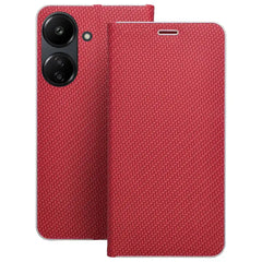 COPERTINA PER LIBRO PER XIAOMI REDMI 13C / POCO C65 HEYCASE LUNA WALLET ROSSO PURO