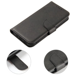 COPERTINA PER LIBRO PER XIAOMI POCO C65 / REDMI 13C HEYCASE MAGNET CASE WALLET NERA