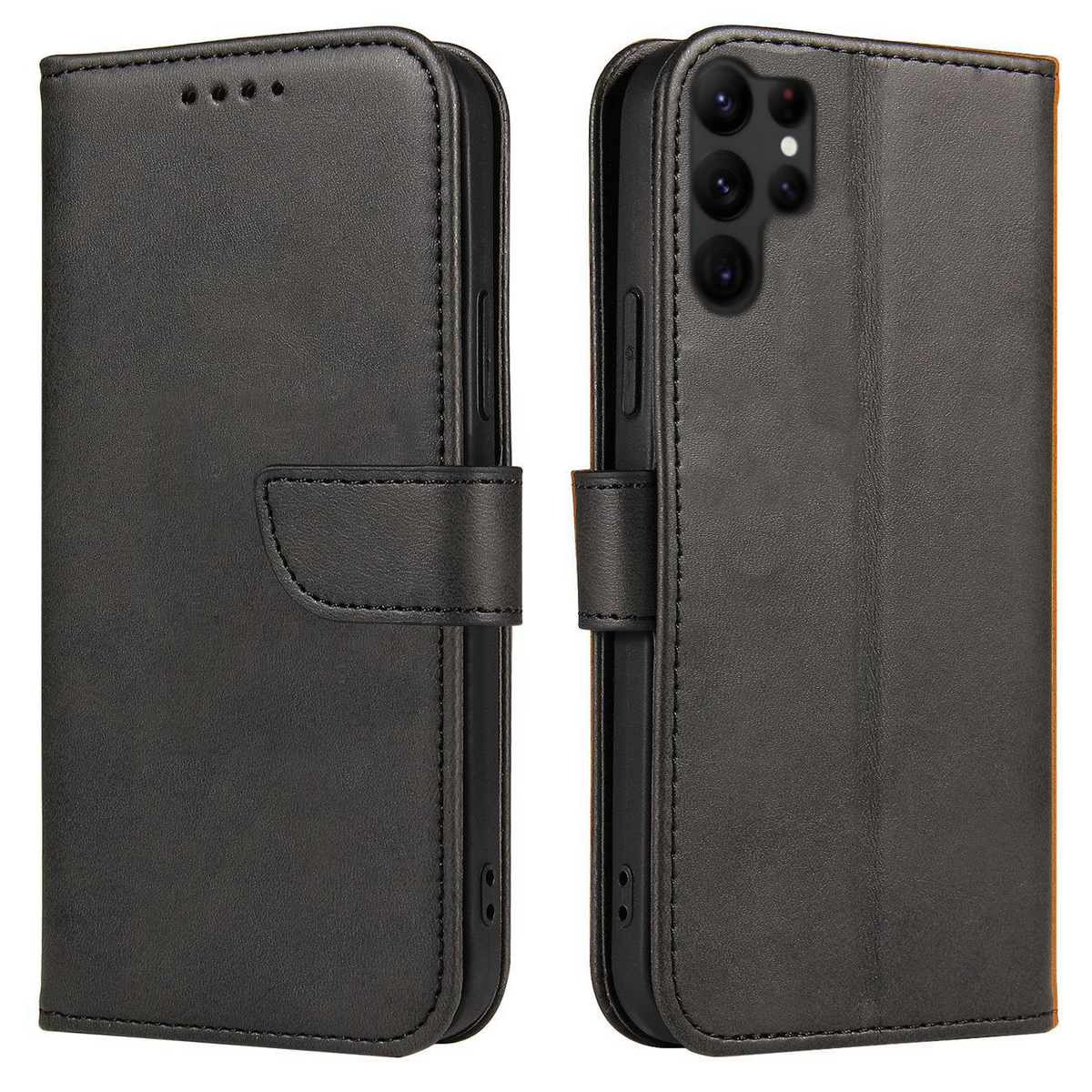 COPERTINA PER LIBRO PER SAMSUNG GALAXY S24 ULTRA HEYCASE MAGNET WALLET NERA