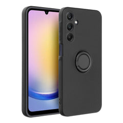 COPERTURA PER SAMSUNG GALAXY A25 5G HEYCASE SILICONE RING NERA