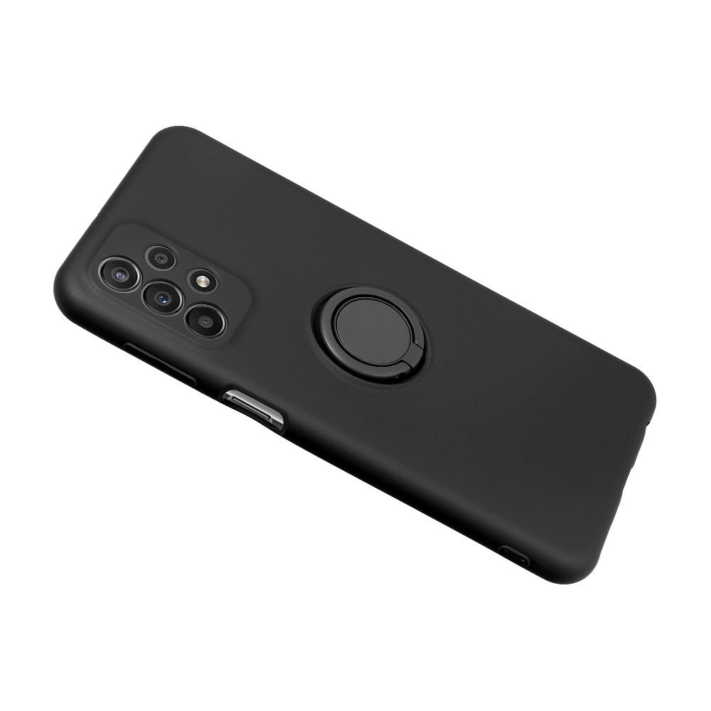 COPERTURA PER SAMSUNG GALAXY A25 5G HEYCASE SILICONE RING NERA