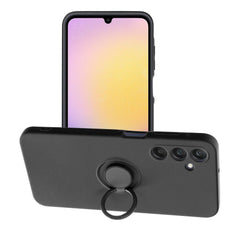 COPERTURA PER SAMSUNG GALAXY A25 5G HEYCASE SILICONE RING NERA