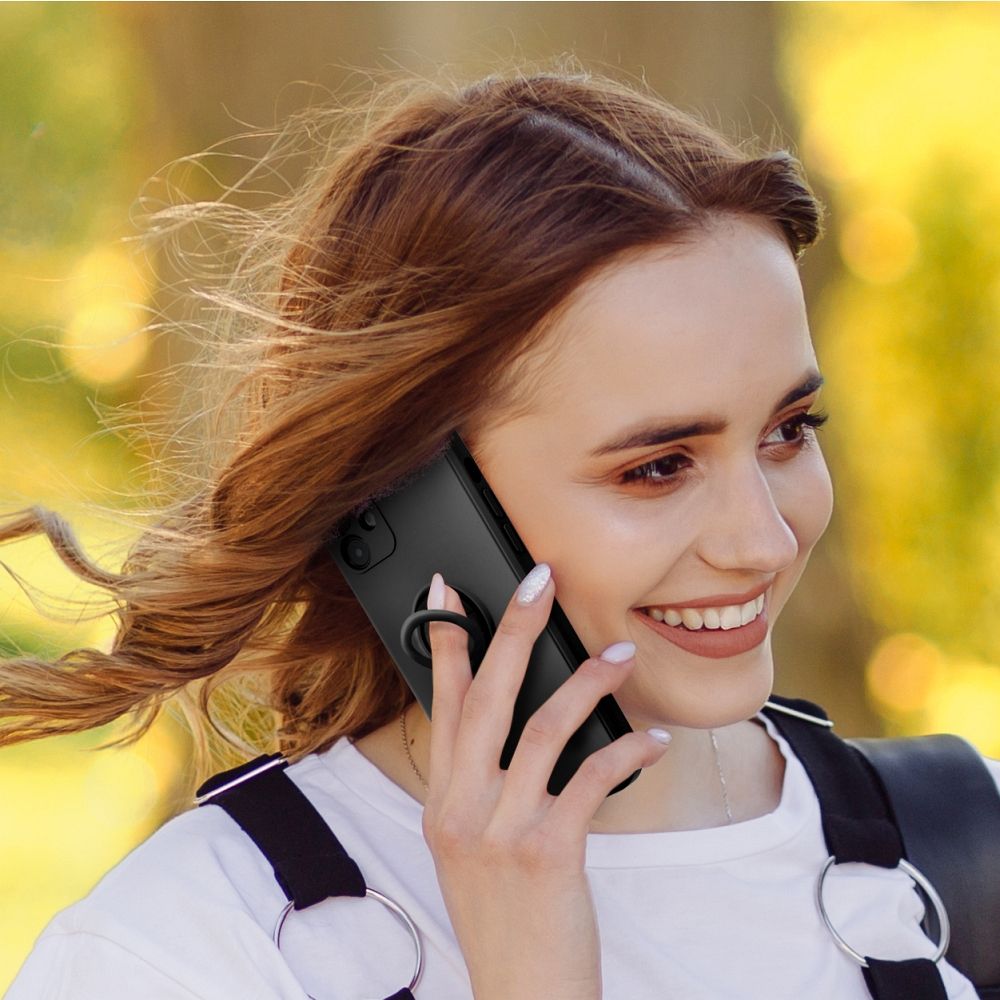 COPERTURA PER XIAOMI REDMI A1 / REDMI A2 HEYCASE ANELLO IN SILICONE NERO