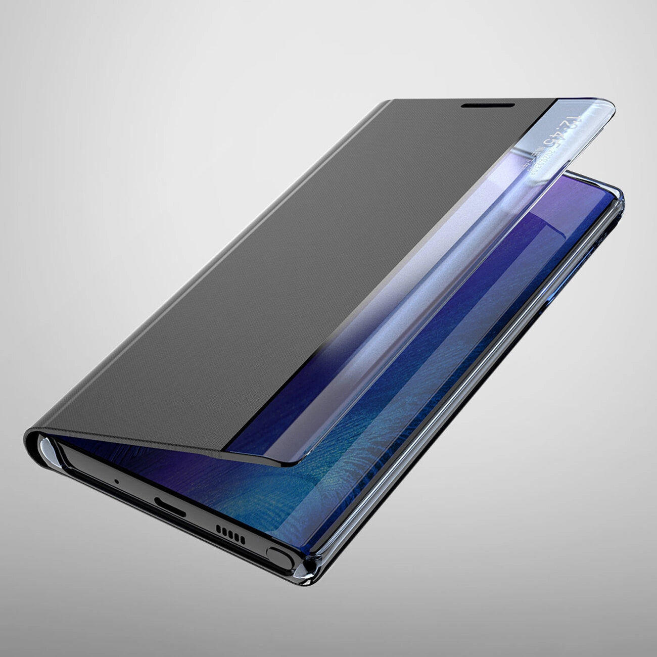 COPERTINA PER LIBRO PER XIAOMI POCO C65/REDMI 13C HEYCASE SLEEP VIEW CASE NERA