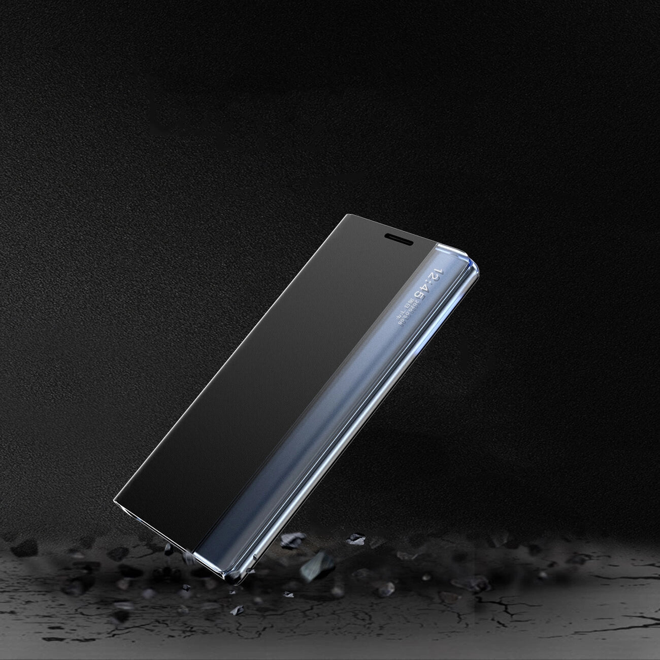 COPERTINA PER LIBRO PER XIAOMI POCO C65/REDMI 13C HEYCASE SLEEP VIEW CASE NERA
