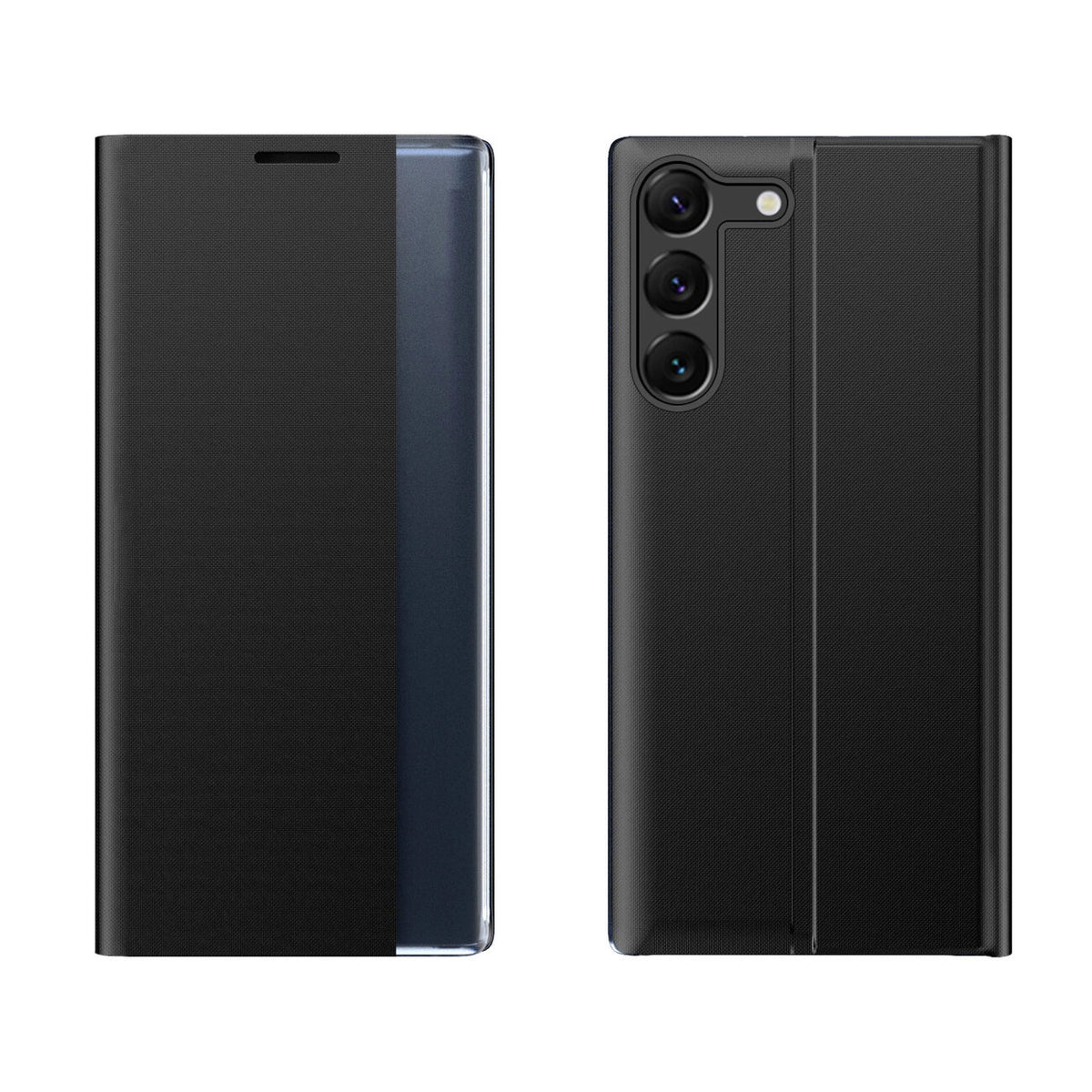 COPERTINA PER LIBRO PER XIAOMI POCO C65/REDMI 13C HEYCASE SLEEP VIEW CASE NERA