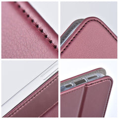 COPERTINA PER LIBRO PER REALME C67 HEYCASE SMART MAGNETO BOOK BURGUNDY