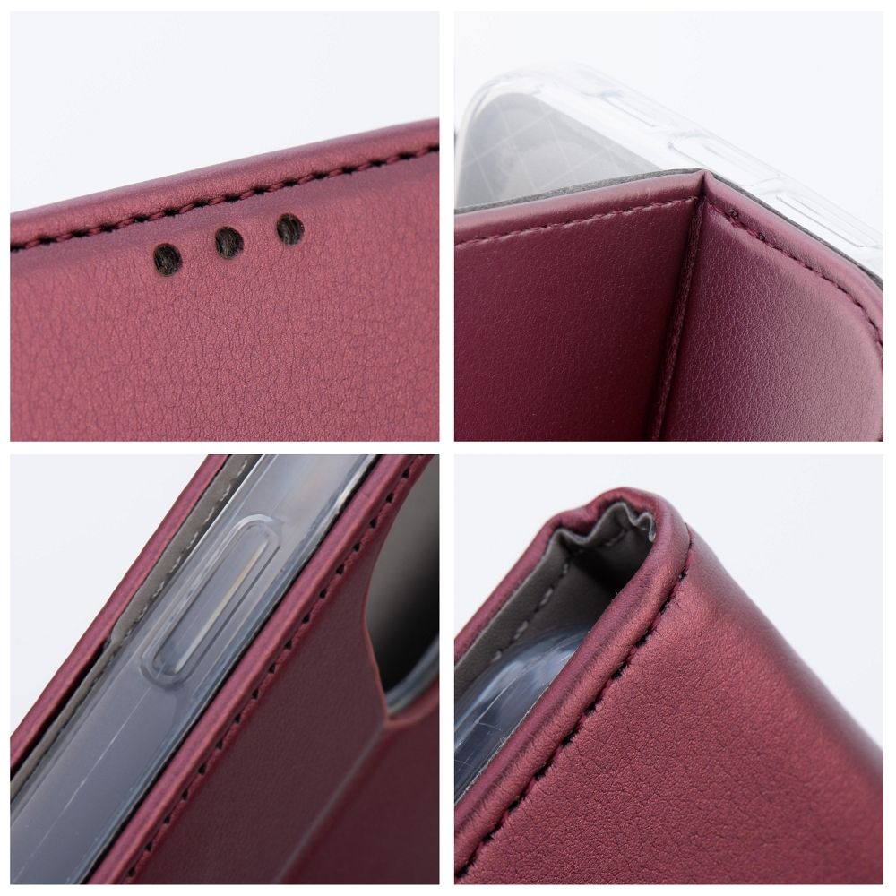 COPERTINA PER LIBRO PER REALME C67 HEYCASE SMART MAGNETO BOOK BURGUNDY