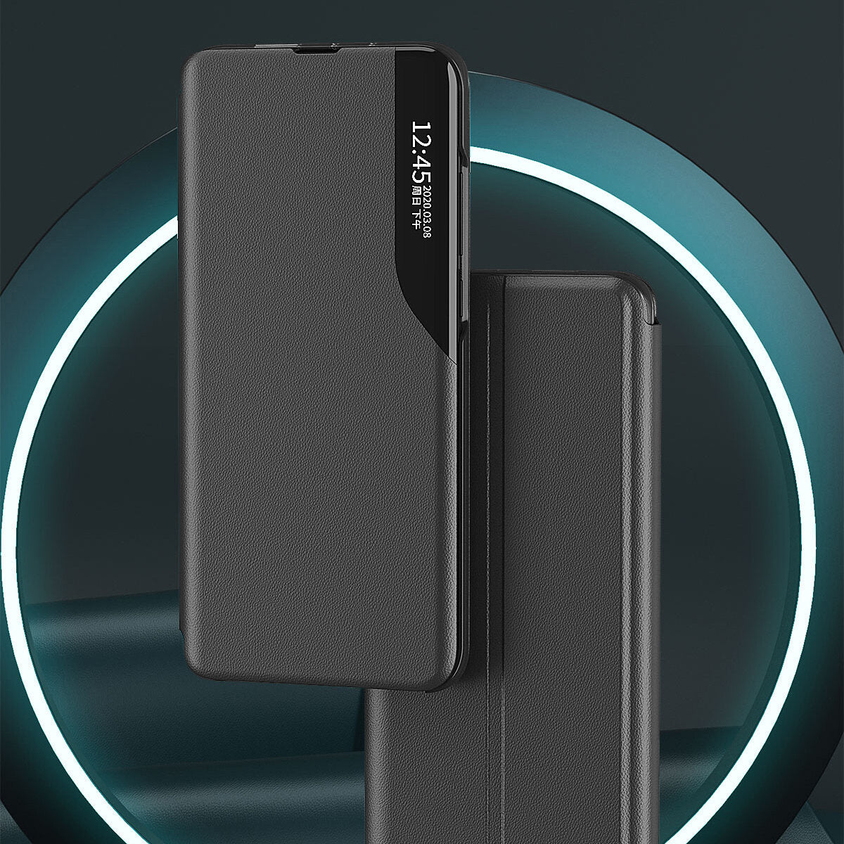 COPERTINA PER LIBRO PER SAMSUNG GALAXY S24 ULTRA HEYCASE SMART VIEW NERA