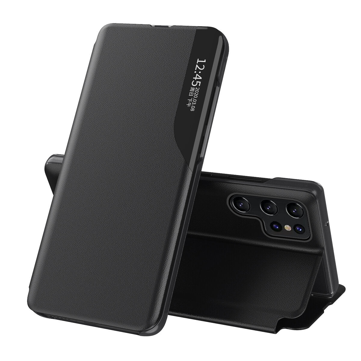 COPERTINA PER LIBRO PER SAMSUNG GALAXY S24 ULTRA HEYCASE SMART VIEW NERA