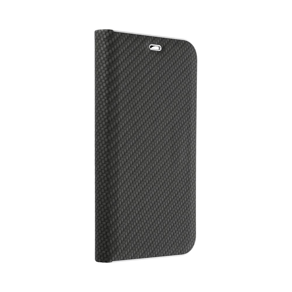 COPERTINA PER LIBRO PER SAMSUNG A55 5G HEYCASE PORTAFOGLIO CARBONIO NERO
