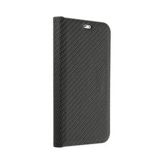 COPERTINA PER LIBRO PER SAMSUNG A55 5G HEYCASE PORTAFOGLIO CARBONIO NERO