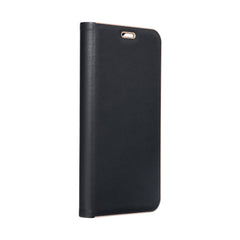 COPERTURA PER LIBRO PER SAMSUNG A35 5G HEYCASE WALLET CARBON GOLD / NERO