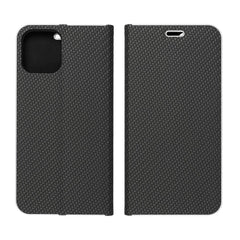 COPERTINA PER LIBRO PER SAMSUNG A55 5G HEYCASE PORTAFOGLIO CARBONIO NERO