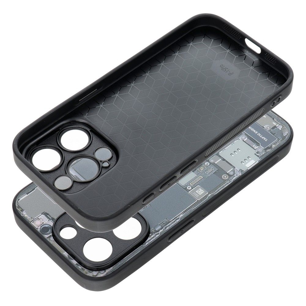 CUSTODIA PER IPHONE 15 PRO HEYCASE ZERO CLEAR / NERA