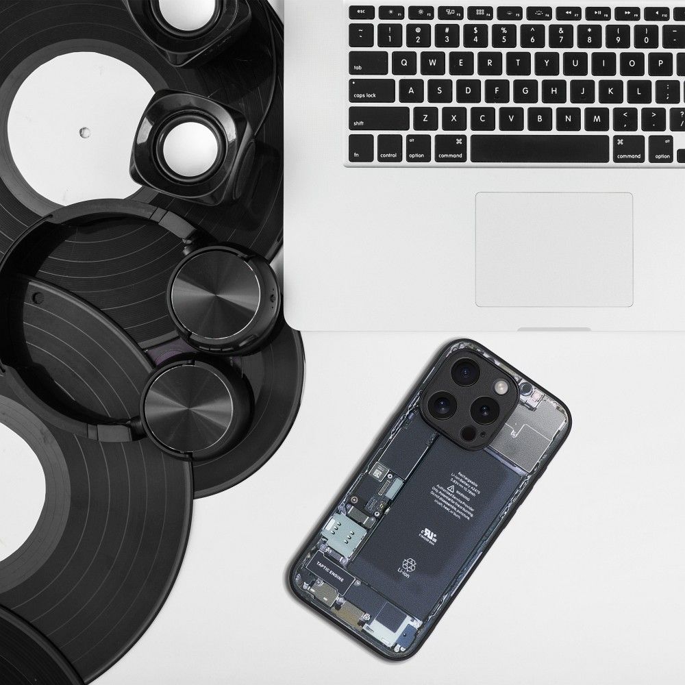 CUSTODIA PER IPHONE 15 PRO HEYCASE ZERO CLEAR / NERA