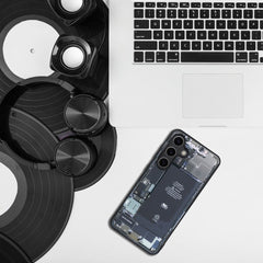 COPERTURA PER SAMSUNG GALAXY A55 5G HEYCASE ZERO NERA / TRASPARENTE