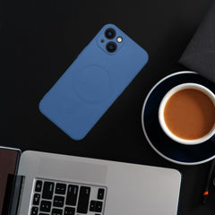 COPERTURA IPHONE 11 PRO HEYCASE SILICONE MAG MAGSAFE BLU