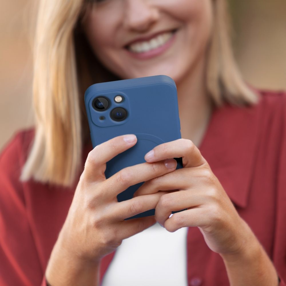 COPERTURA IPHONE 11 PRO HEYCASE SILICONE MAG MAGSAFE BLU