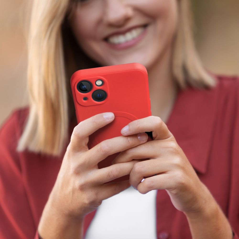 COPERTURA IPHONE 11 PRO HEYCASE SILICONE MAG MAGSAFE ROSSO