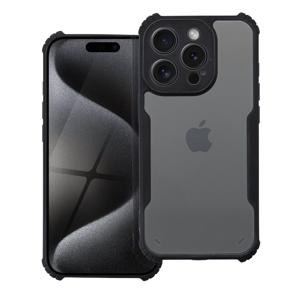 COPERTURA IPHONE 15 PRO MAX HEYCASE ANTI-DROP NERA