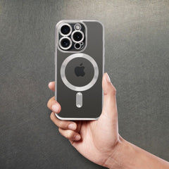 COPERTURA IPHONE 15 PRO MAX HEYCASE MAGSAFE MAG SHINE TITANIO