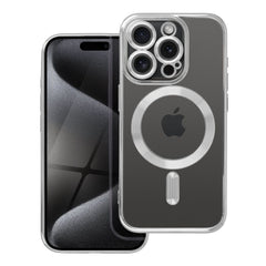 COPERTURA IPHONE 15 PRO MAX HEYCASE MAGSAFE MAG SHINE TITANIO