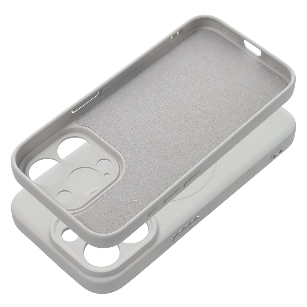 COPERTURA IPHONE 15 PRO MAX HEYCASE SILICONE MAG MAGSAFE TITANIO