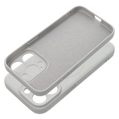 COPERTURA IPHONE 15 PRO HEYCASE SILICONE MAG MAGSAFE TITANIO