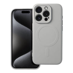 COPERTURA IPHONE 15 PRO MAX HEYCASE SILICONE MAG MAGSAFE TITANIO