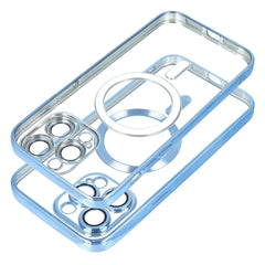 COPERTURA IPHONE 15 PRO MAX HEYCASE MAGSAFE MAG SHINE BLUE