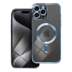 COPERTURA IPHONE 15 PRO MAX HEYCASE MAGSAFE MAG SHINE BLUE
