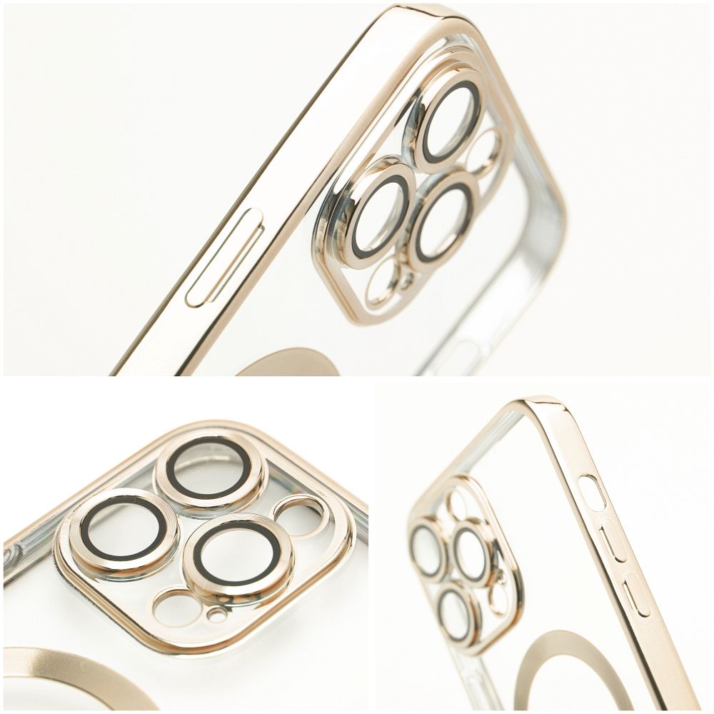 COPERTURA IPHONE 15 PRO MAX HEYCASE MAGSAFE MAG SHINE GOLD