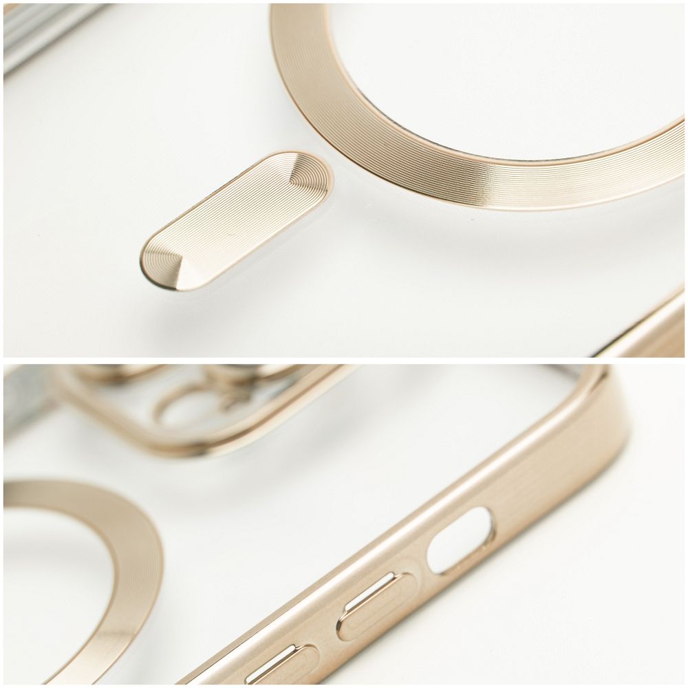 COPERTURA IPHONE 15 PRO MAX HEYCASE MAGSAFE MAG SHINE GOLD