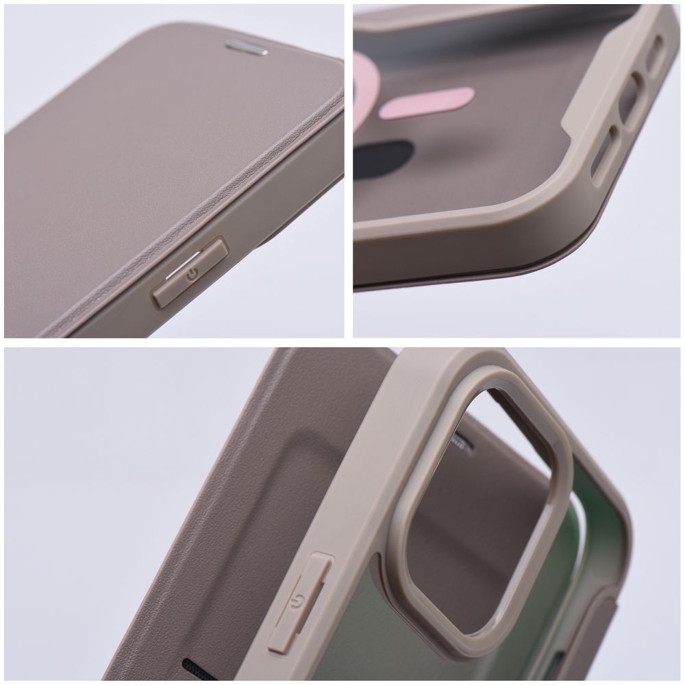 COPERTURA IPHONE 15 PRO MAX HEYCASE SMART WALLET MAG MAGSAFE WALLET TITANIO