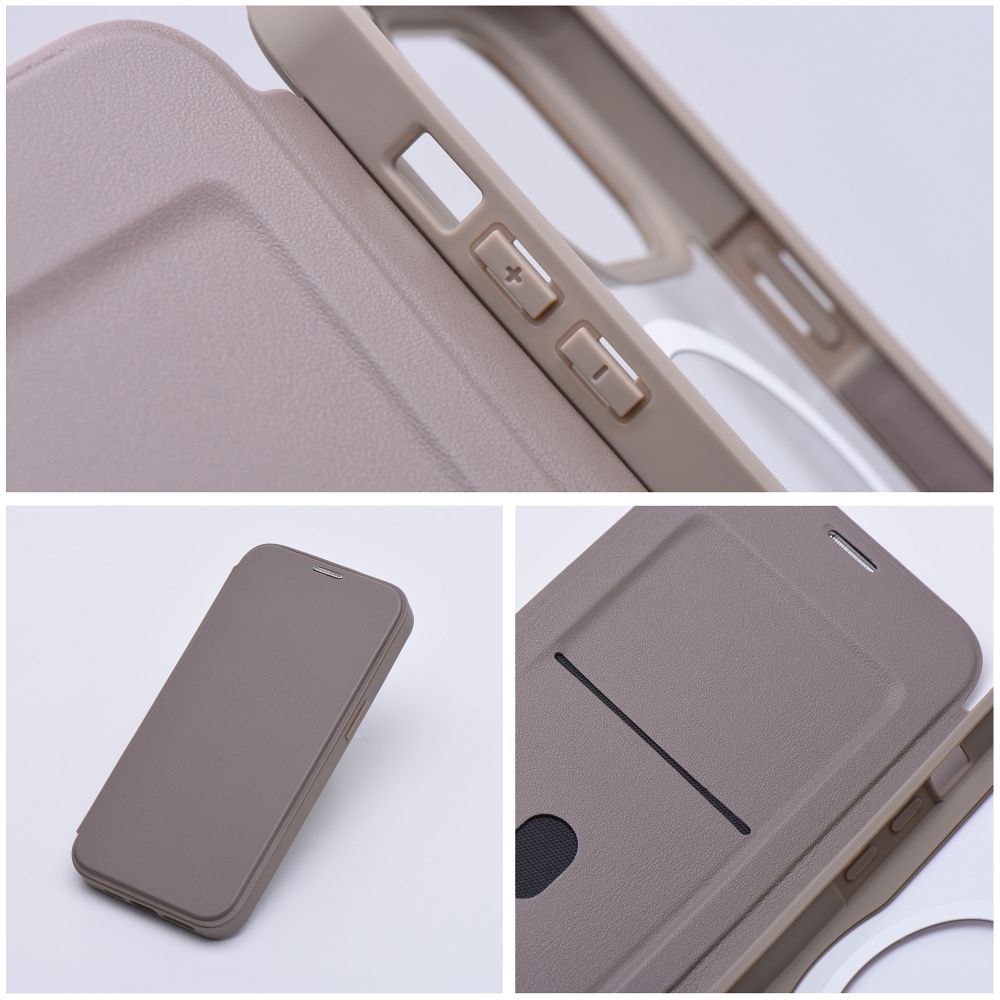 COPERTURA IPHONE 15 PRO MAX HEYCASE SMART WALLET MAG MAGSAFE WALLET TITANIO