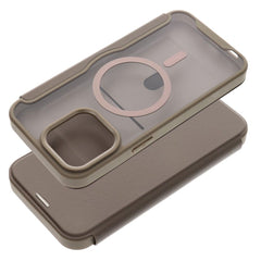 COPERTURA IPHONE 15 PRO MAX HEYCASE SMART WALLET MAG MAGSAFE WALLET TITANIO